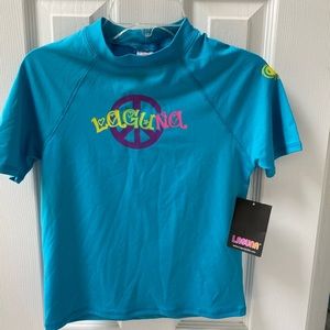 Swim Rash Guard Girls 14 Laguna